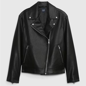 GAP Vegan Leather Moto Jacket NWOT